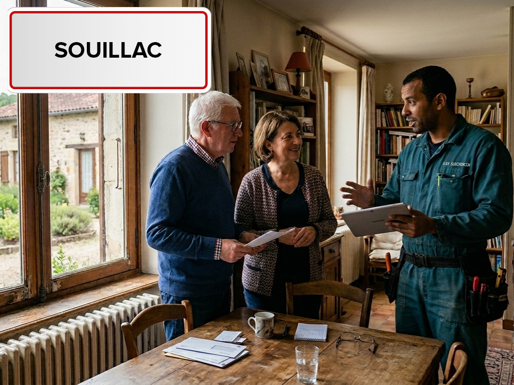 Installation de pompe à chaleur à Souillac (46200) dans le Lot